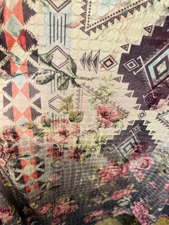 NWOT Signature Studio Pretty Floral Print Tank Top w Lace XL - Picture 7 of 12